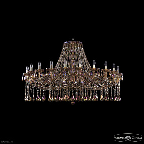Большая хрустальная люстра Bohemia IVELE Crystal 1413/24/530 G M777