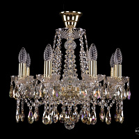 Хрустальная подвесная люстра Bohemia IVELE Crystal 1413/8/165/GD/K701