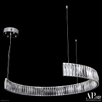 Хрустальная подвесная светодиодная люстра APL LED Sicilia SH23.80.A.Ni.4000.TK