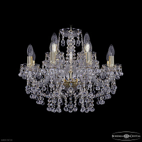 Хрустальная подвесная люстра Bohemia IVELE Crystal 1409/8+4/195 G