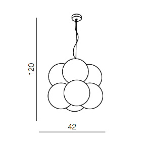 Люстра подвесная Azzardo Aris 8 pendant AZ2057