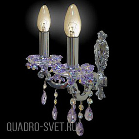 Бра (crystal AB, violet, blue violet) Donolux Divo A2.120/1AB/5/11