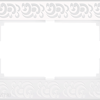 Рамка для двойной розетки (белый) Werkel WL05-Frame-01-DBL-white