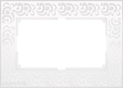 Рамка для двойной розетки (белый) Werkel WL05-Frame-01-DBL-white