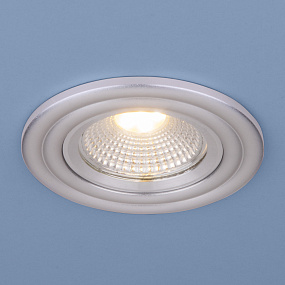 Встраиваемый потолочный LED светильник Elektrostandard 9902 LED 3W COB SL серебро