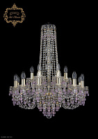Большая хрустальная люстра Bohemia Art Classic 11.24.12+6.220.h-80.Gd.V7010