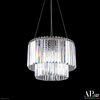 Хрустальная подвесная светодиодная люстра APL LED Sicilia SH09.40.C.Ni.4000