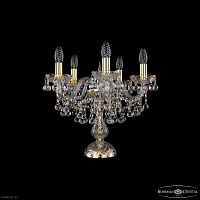 Настольная лампа с хрусталем Bohemia IVELE Crystal 1409L/5/141-39 G