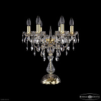 Настольная лампа с хрусталем Bohemia IVELE Crystal 1415L/6/141-47 G