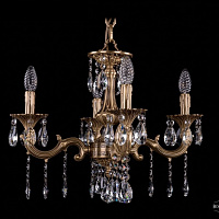 Литая подвесная люстра с хрусталем Bohemia IVELE Crystal 1701/4/181/A/FP