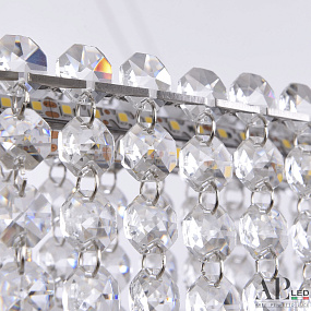 Большая хрустальная светодиодная люстра APL LED Sicilia SH02.93.C.Ni.4000