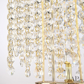 Хрустальная светодиодная настольная лампа APL LED Rimini S500.L4.15-38.B.3000.Gold