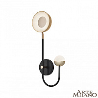 Бра светодиодное Arte Milano 273299/1+1 BK/GD