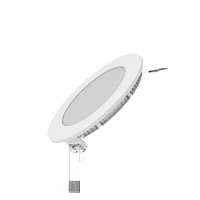 Светодиодный встраиваемый светильник Gauss ультратонкий круглый IP20 6W 2700K