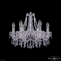 Хрустальная подвесная люстра Bohemia IVELE Crystal 1403/6/160 Ni