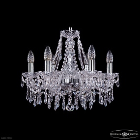 Хрустальная подвесная люстра Bohemia IVELE Crystal 1403/6/160 Ni