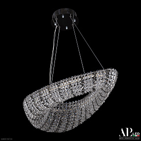Хрустальная подвесная светодиодная люстра APL LED Sicilia SH509.0.70.R.Ni.4000.Clear.731