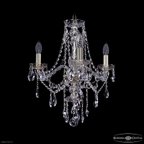 Хрустальная подвесная люстра Bohemia IVELE Crystal 1415/3/165 G