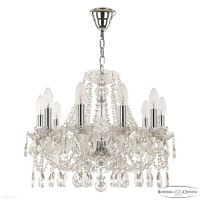 Хрустальная подвесная люстра Bohemia IVELE Crystal 107/10/165 Ni