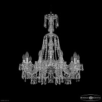 Хрустальная подвесная люстра Bohemia IVELE Crystal 1403/10/240/XL-75 Ni