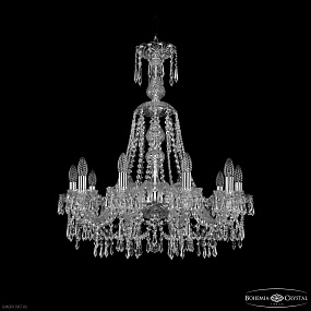 Хрустальная подвесная люстра Bohemia IVELE Crystal 1403/10/240/XL-75 Ni