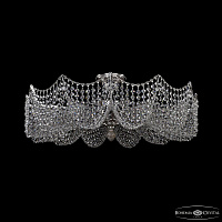Хрустальная потолочная люстра Bohemia IVELE Crystal 77181/67 Ni