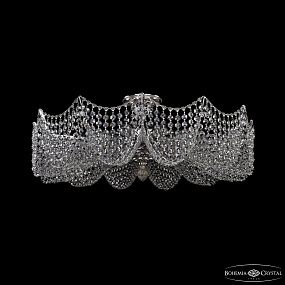 Хрустальная потолочная люстра Bohemia IVELE Crystal 77181/67 Ni