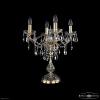 Настольная лампа с хрусталем Bohemia IVELE Crystal 1415L/4/141-47 G