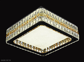 Хрустальная потолочная светодиодная люстра Lumina Deco Vesuvio DDС 6650-500