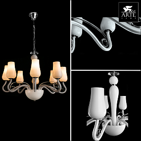 Люстра подвесная Arte Lamp BIANCANEVE A8110LM-8WH