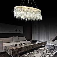 Хрустальная подвесная светодиодная люстра Lumina Deco Anella DDP 9882-32/680