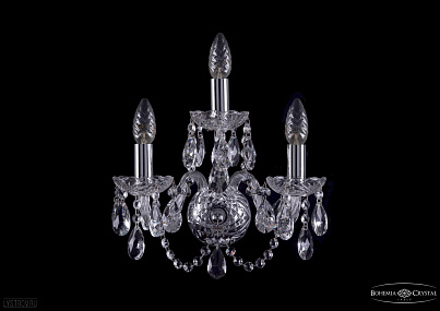 Бра хрустальное Bohemia IVELE Crystal 1400/3/Ni/BIG