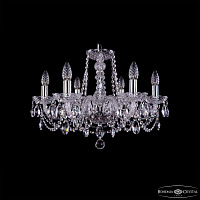 Хрустальная подвесная люстра Bohemia IVELE Crystal 1402/6/195/Ni