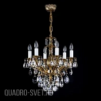 Подвесная хрустальная люстра ArtGlass ETELA VI. WHITE GOLD CE