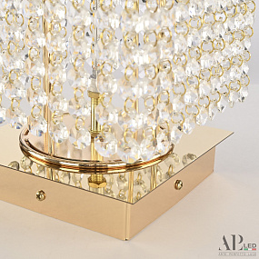 Хрустальная светодиодная настольная лампа APL LED Rimini S500.L4.15-38.A.3000.Gold