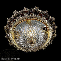 Люстра потолочная ARTGLASS CHARLIZE DIA 470 BRASS ANTIQUE