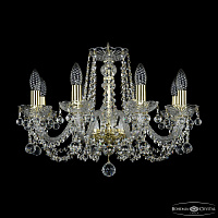 Хрустальная подвесная люстра Bohemia IVELE Crystal 1402/8/195/G/Balls