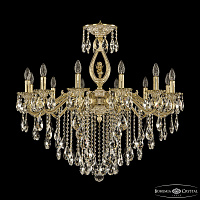 Подвесная хрустальная люстра Bohemia Ivele Crystal Verona 72402/12/300 B GW FA3B