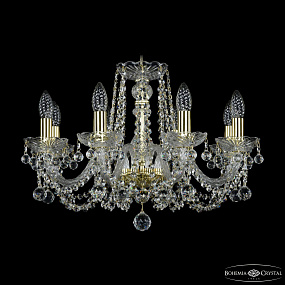 Хрустальная подвесная люстра Bohemia IVELE Crystal 1402/8/195/G/Balls