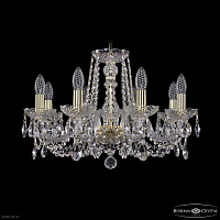 Хрустальная подвесная люстра Bohemia IVELE Crystal 1402/8/195 G