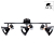 Спот Arte Lamp Baltimore A1406PL-3BK