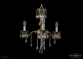 Литая подвесная люстра с хрусталем Bohemia IVELE Crystal 1710/3/160/B/GB