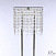 Хрустальный светодиодный торшер APL LED Rimini S500.T1.30-150.B.Ni.4000