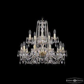 Хрустальная подвесная люстра Bohemia IVELE Crystal 1402/10+5/240/2d G