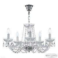 Хрустальная подвесная люстра Bohemia IVELE Crystal 119/5/200 Ni
