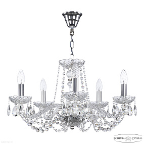 Хрустальная подвесная люстра Bohemia IVELE Crystal 119/5/200 Ni