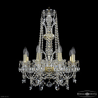 Хрустальная подвесная люстра Bohemia IVELE Crystal 1411/8/160/XL-65 G