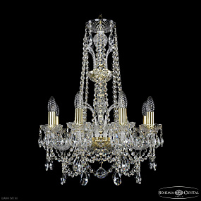 Хрустальная подвесная люстра Bohemia IVELE Crystal 1411/8/160/XL-65 G