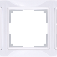 Рамка на 3 поста (белый, basic) Werkel WL03-Frame-03
