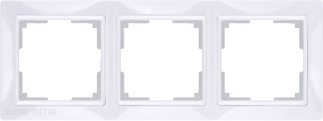 Рамка на 3 поста (белый, basic) Werkel WL03-Frame-03